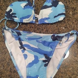 Blue camo bikini